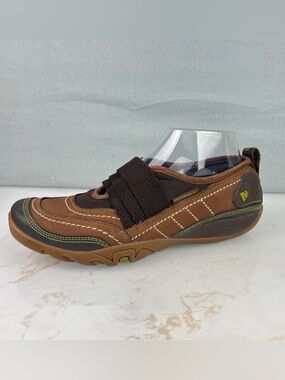 Merrell Mimosa Cocoa Band Shoes Hook-and-Loop Strap NuBuck Leather Women’s 7.5
